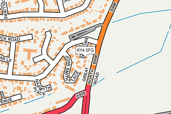KY4 0FQ map - OS OpenMap – Local (Ordnance Survey)