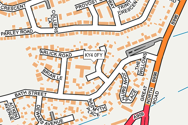 KY4 0FY map - OS OpenMap – Local (Ordnance Survey)