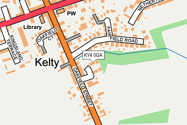 KY4 0GA map - OS OpenMap – Local (Ordnance Survey)