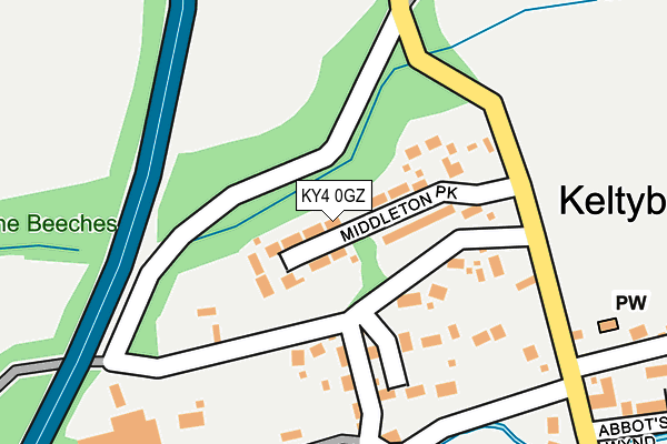 KY4 0GZ map - OS OpenMap – Local (Ordnance Survey)