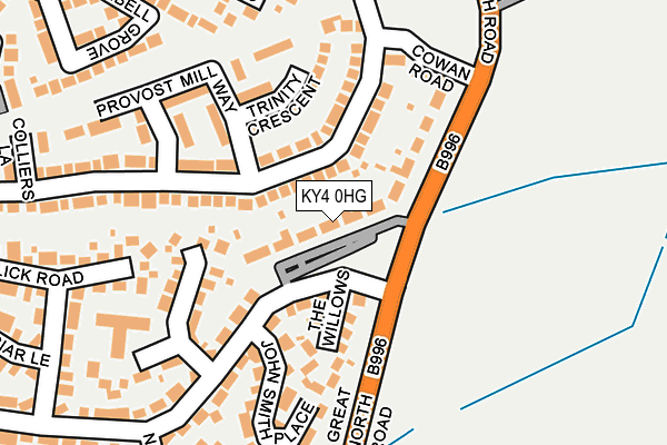 KY4 0HG map - OS OpenMap – Local (Ordnance Survey)
