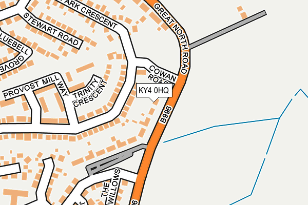 KY4 0HQ map - OS OpenMap – Local (Ordnance Survey)