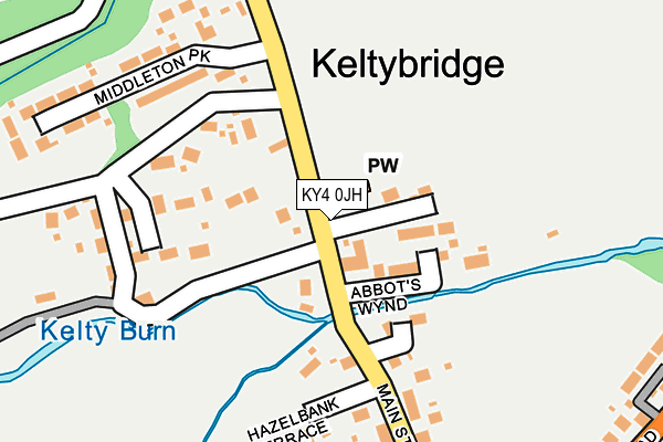 KY4 0JH map - OS OpenMap – Local (Ordnance Survey)