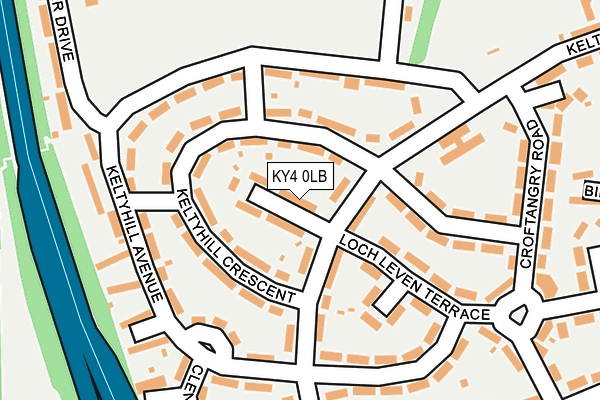 KY4 0LB map - OS OpenMap – Local (Ordnance Survey)