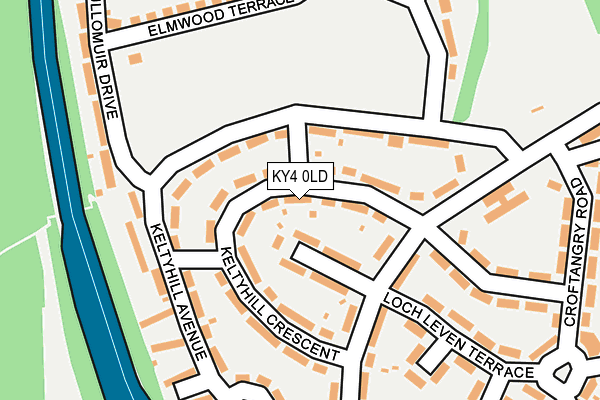 KY4 0LD map - OS OpenMap – Local (Ordnance Survey)
