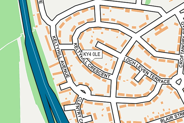 KY4 0LE map - OS OpenMap – Local (Ordnance Survey)