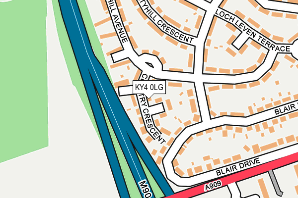 KY4 0LG map - OS OpenMap – Local (Ordnance Survey)