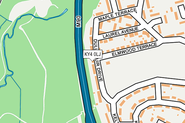 KY4 0LJ map - OS OpenMap – Local (Ordnance Survey)