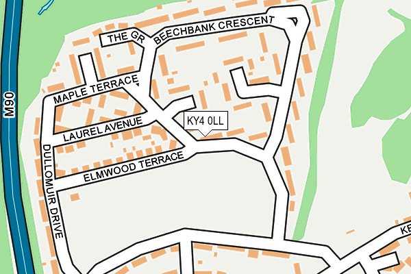 KY4 0LL map - OS OpenMap – Local (Ordnance Survey)