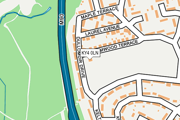 KY4 0LN map - OS OpenMap – Local (Ordnance Survey)