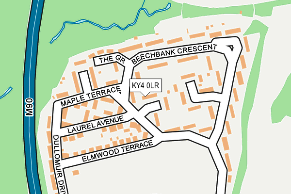 KY4 0LR map - OS OpenMap – Local (Ordnance Survey)