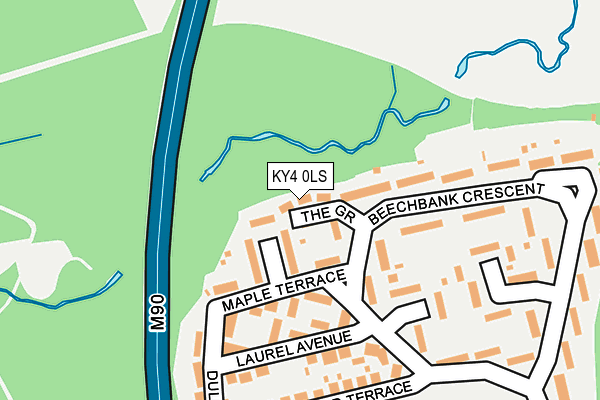 KY4 0LS map - OS OpenMap – Local (Ordnance Survey)