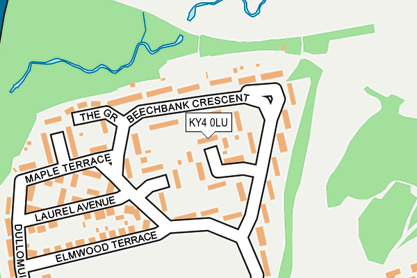 KY4 0LU map - OS OpenMap – Local (Ordnance Survey)