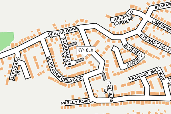 KY4 0LX map - OS OpenMap – Local (Ordnance Survey)