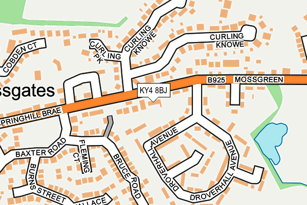 KY4 8BJ map - OS OpenMap – Local (Ordnance Survey)