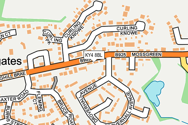 KY4 8BL map - OS OpenMap – Local (Ordnance Survey)