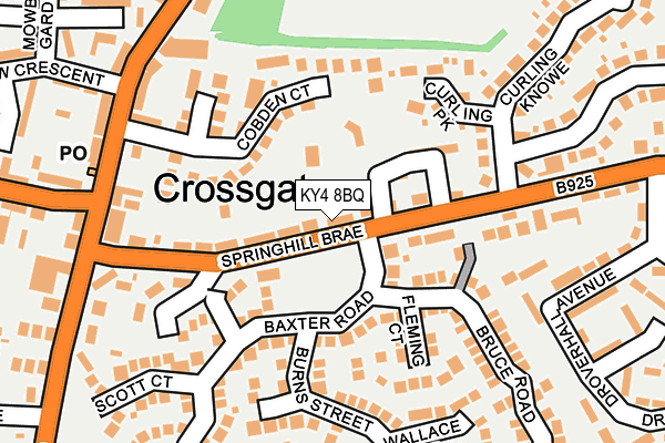 KY4 8BQ map - OS OpenMap – Local (Ordnance Survey)