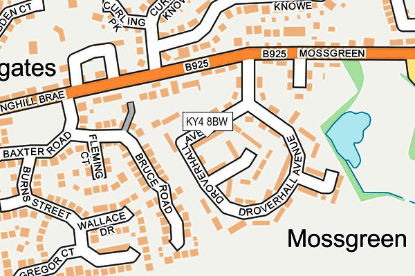 KY4 8BW map - OS OpenMap – Local (Ordnance Survey)