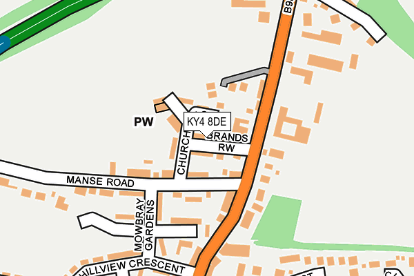 KY4 8DE map - OS OpenMap – Local (Ordnance Survey)