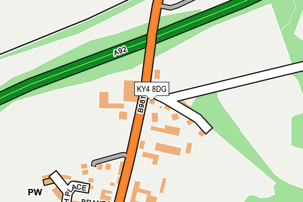KY4 8DG map - OS OpenMap – Local (Ordnance Survey)