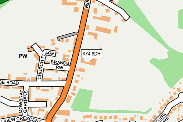 KY4 8DH map - OS OpenMap – Local (Ordnance Survey)