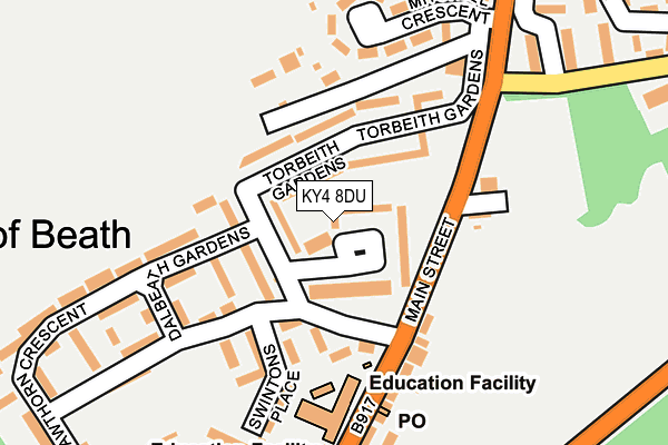 KY4 8DU map - OS OpenMap – Local (Ordnance Survey)