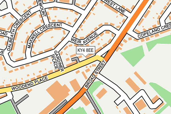 KY4 8EE map - OS OpenMap – Local (Ordnance Survey)