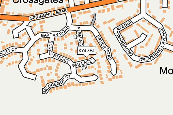 KY4 8EJ map - OS OpenMap – Local (Ordnance Survey)