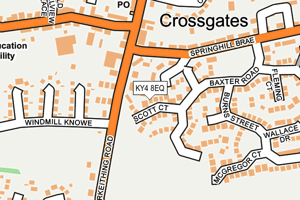 KY4 8EQ map - OS OpenMap – Local (Ordnance Survey)