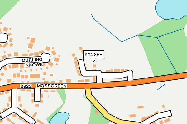KY4 8FE map - OS OpenMap – Local (Ordnance Survey)