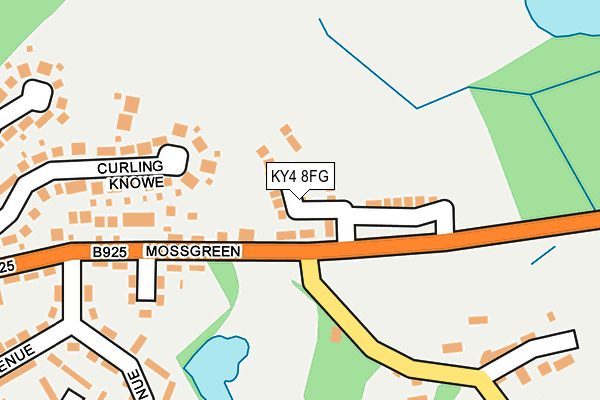 KY4 8FG map - OS OpenMap – Local (Ordnance Survey)