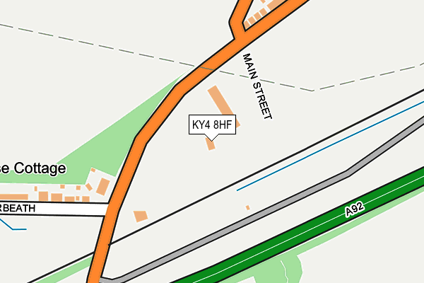 KY4 8HF map - OS OpenMap – Local (Ordnance Survey)