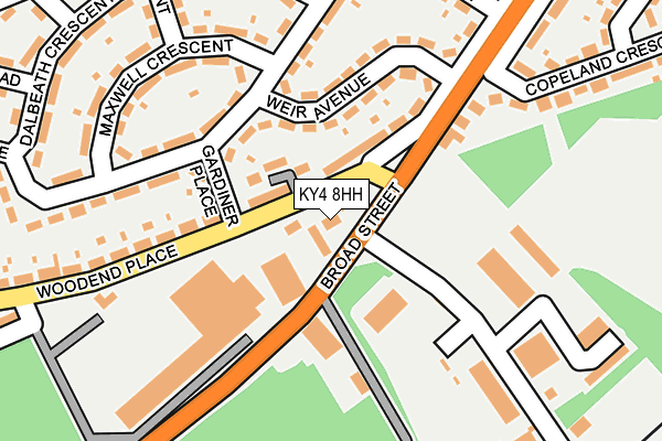 KY4 8HH map - OS OpenMap – Local (Ordnance Survey)