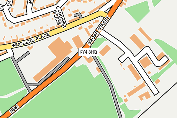 KY4 8HQ map - OS OpenMap – Local (Ordnance Survey)