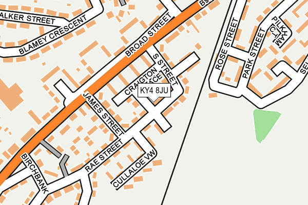 KY4 8JU map - OS OpenMap – Local (Ordnance Survey)