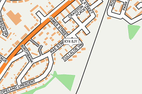 KY4 8JY map - OS OpenMap – Local (Ordnance Survey)