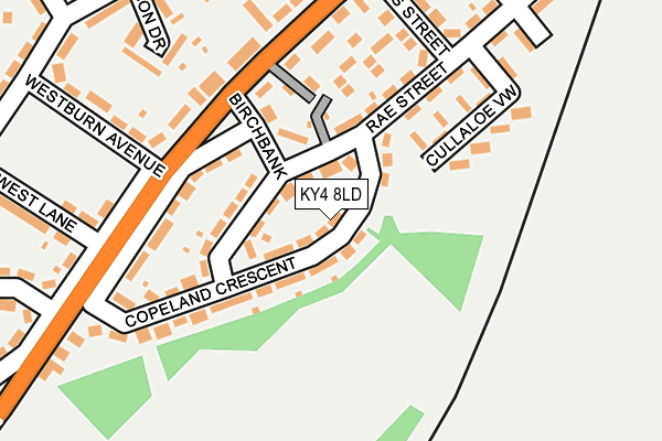 KY4 8LD map - OS OpenMap – Local (Ordnance Survey)