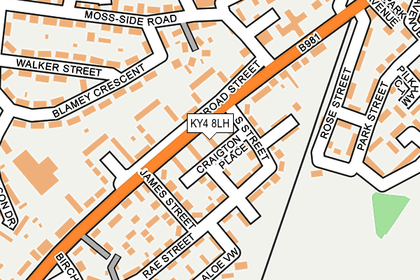 KY4 8LH map - OS OpenMap – Local (Ordnance Survey)
