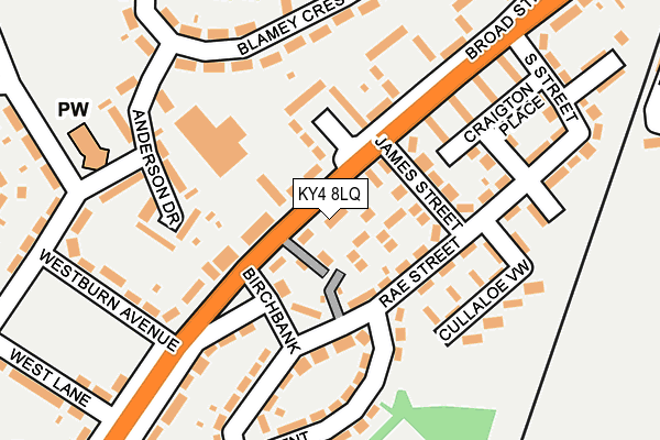KY4 8LQ map - OS OpenMap – Local (Ordnance Survey)