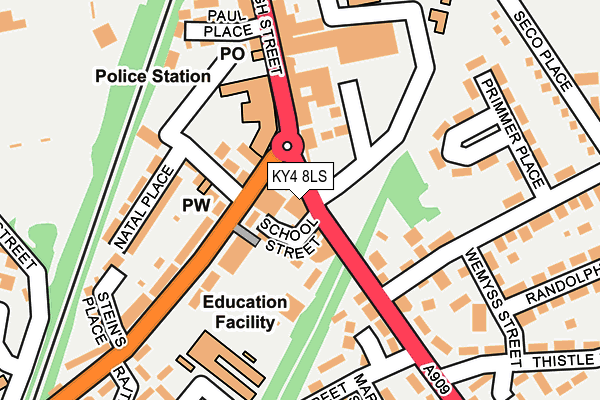 KY4 8LS map - OS OpenMap – Local (Ordnance Survey)