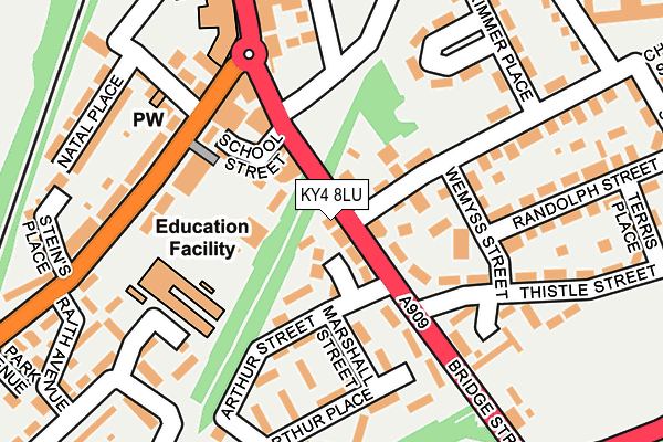 KY4 8LU map - OS OpenMap – Local (Ordnance Survey)