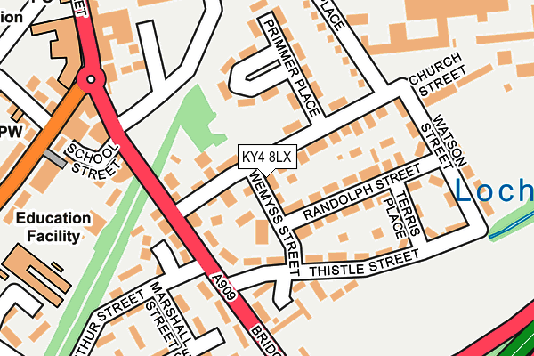 KY4 8LX map - OS OpenMap – Local (Ordnance Survey)