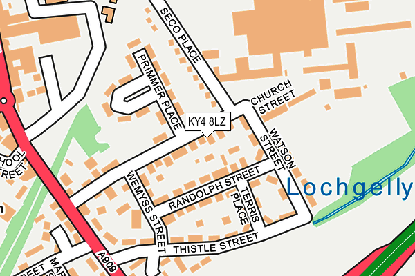 KY4 8LZ map - OS OpenMap – Local (Ordnance Survey)