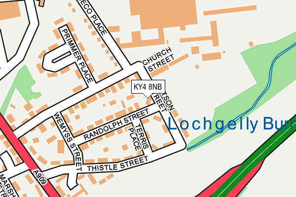 KY4 8NB map - OS OpenMap – Local (Ordnance Survey)