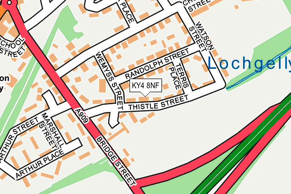 KY4 8NF map - OS OpenMap – Local (Ordnance Survey)