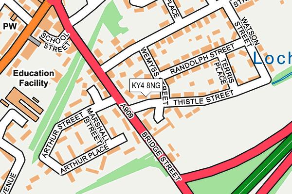 KY4 8NG map - OS OpenMap – Local (Ordnance Survey)