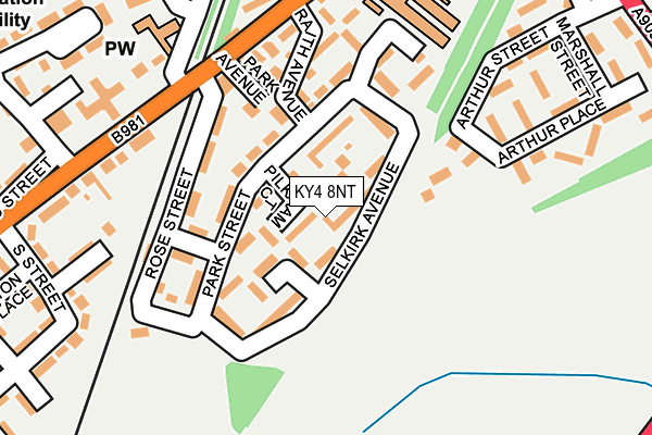 KY4 8NT map - OS OpenMap – Local (Ordnance Survey)