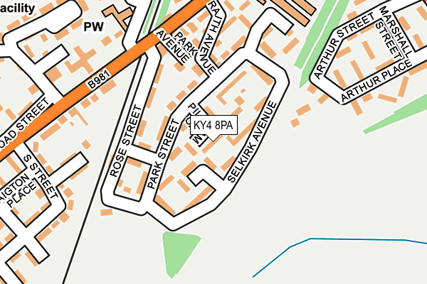 KY4 8PA map - OS OpenMap – Local (Ordnance Survey)