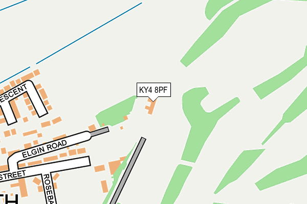 KY4 8PF map - OS OpenMap – Local (Ordnance Survey)