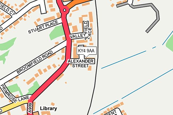 KY4 9AA map - OS OpenMap – Local (Ordnance Survey)